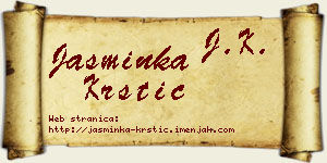 Jasminka Krstić vizit kartica